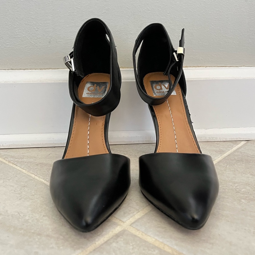 dolce vita black pumps cuff heels - Picture 3 of 7